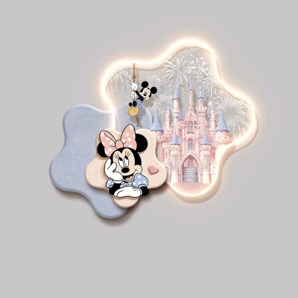 Đèn Ốp Tường Phòng Ngủ, Phòng Khách Mickey Dành Cho Bé Gái - Hình ảnh 4