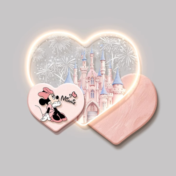 Đèn Ốp Tường Phòng Ngủ, Phòng Khách Mickey Dành Cho Bé Gái - Hình ảnh 3