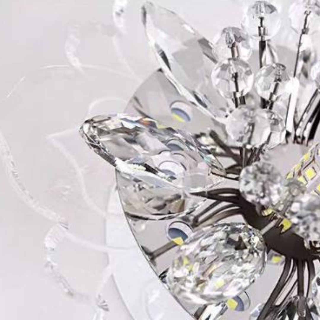 Đèn Trần Hoa Pha Lê Thuỷ Tinh