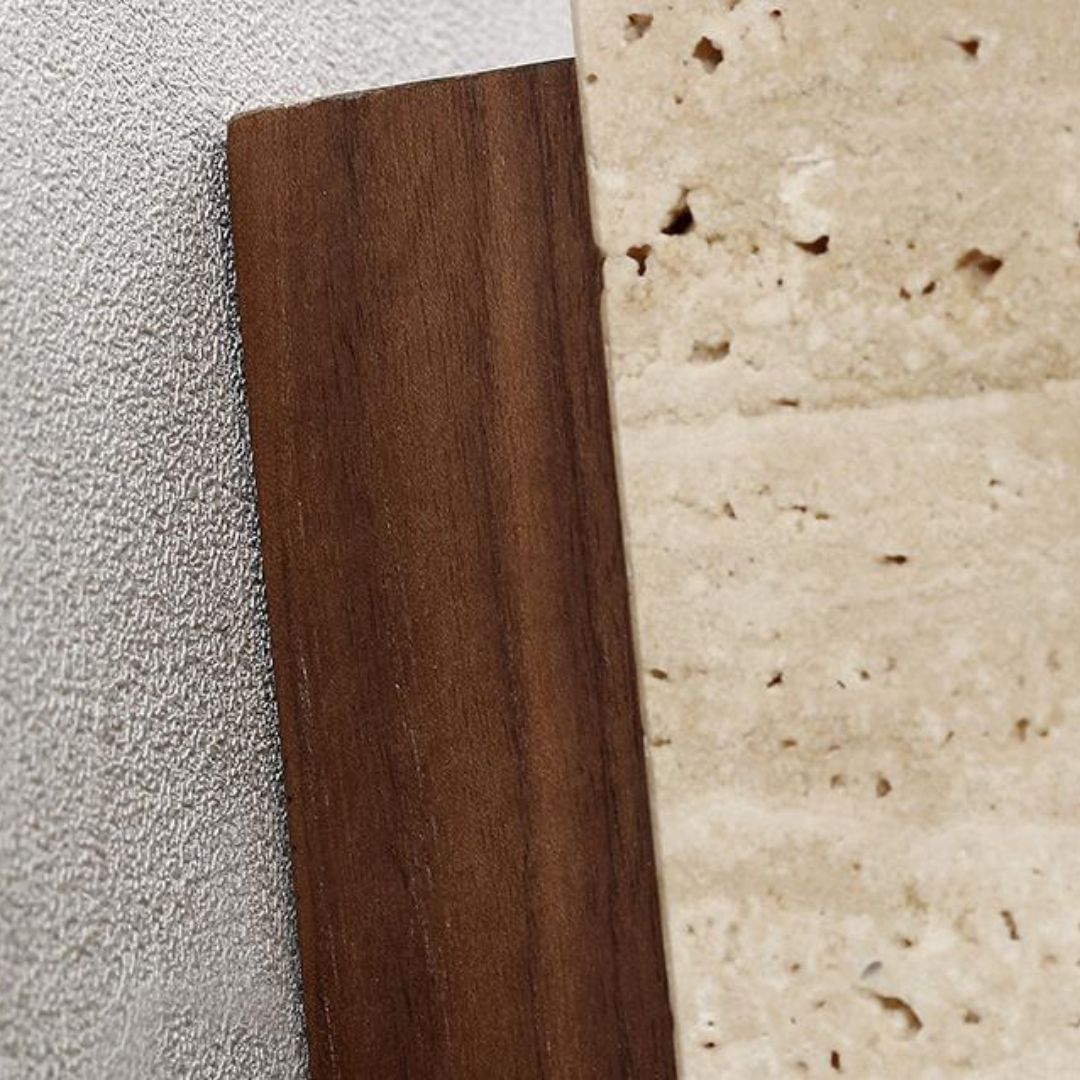 Đèn Tường Đá Travertine Màu Vàng