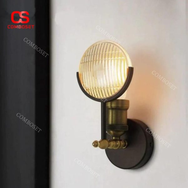 Đèn Tường Kính Vân Sọc Cổ Điển