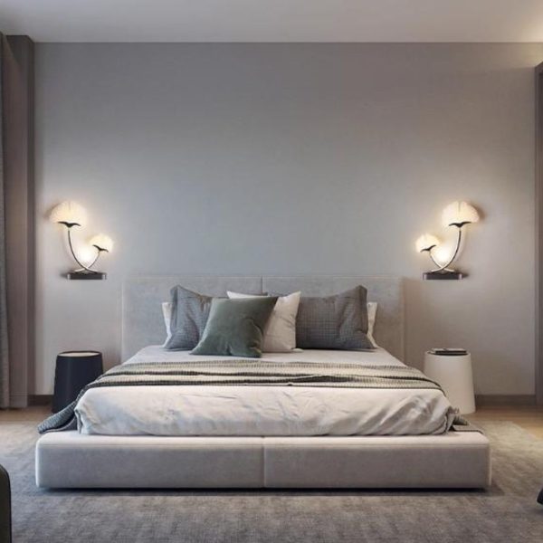 Đèn Tường Sắt Bông Hoa Acrylic