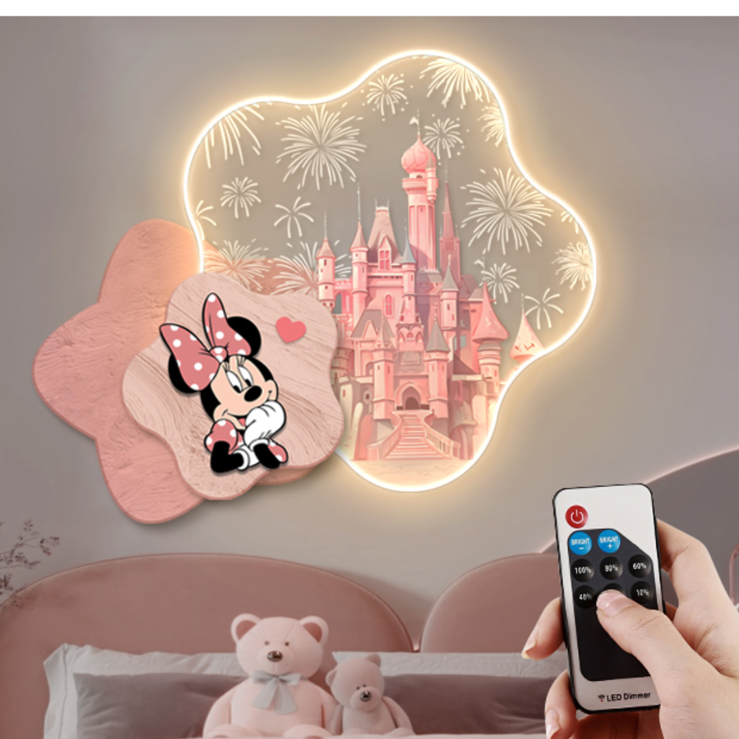 Điều khiển từ xa cho đèn ốp tường phòng ngủ Mickey