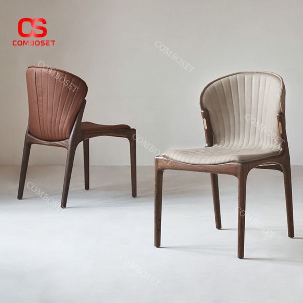 Ghế Ăn Gỗ Nguyên Khối Màu Óc Chó