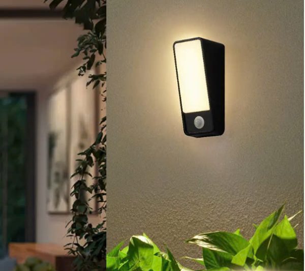 Đèn Tường Ngoài Trời Led Cảm Biến, Đèn Sân Vườn Bằng Nhôm Chống Nước Ánh Sáng Ấm Áp - Hình ảnh 6