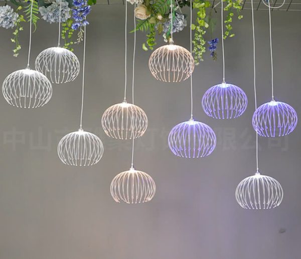 Bộ 10 Đèn Acrylic Nhiều Kiểu Dáng, Đèn Thả Trần Dạ Quang Decor Tiệc Cưới, Nhà Hàng - Hình ảnh 3