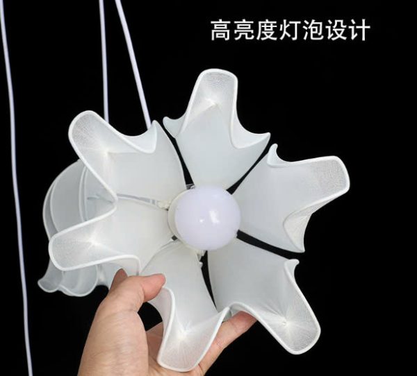 Bộ 10 Đèn Chùm Hoa Huệ Dạ Quang, Đèn Led Trang Trí Sảnh, Tiệc Cưới, Nhà Hàng - Hình ảnh 3