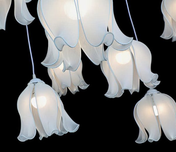 Bộ 10 Đèn Chùm Hoa Huệ Dạ Quang, Đèn Led Trang Trí Sảnh, Tiệc Cưới, Nhà Hàng - Hình ảnh 5