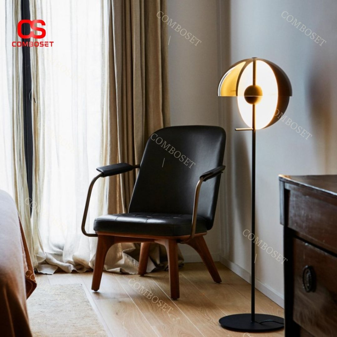 Đèn sàn lồng chụp thủy tinh cao cấp với kiểu dáng mới lạ, độc đáo