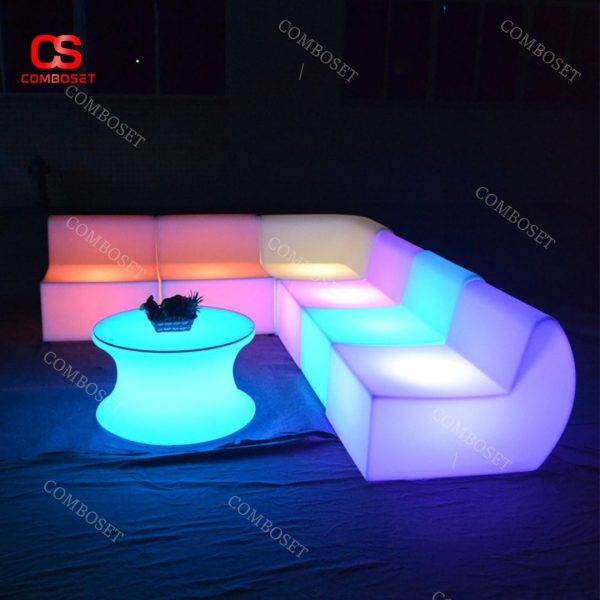 Bộ bàn ghế led phát sáng RGB với khả năng chống nước tuyệt đối
