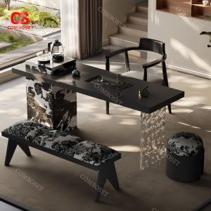 Bộ bàn ghế cẩm thạch đa công năng với thiết kế lạ mắt, sáng tạo