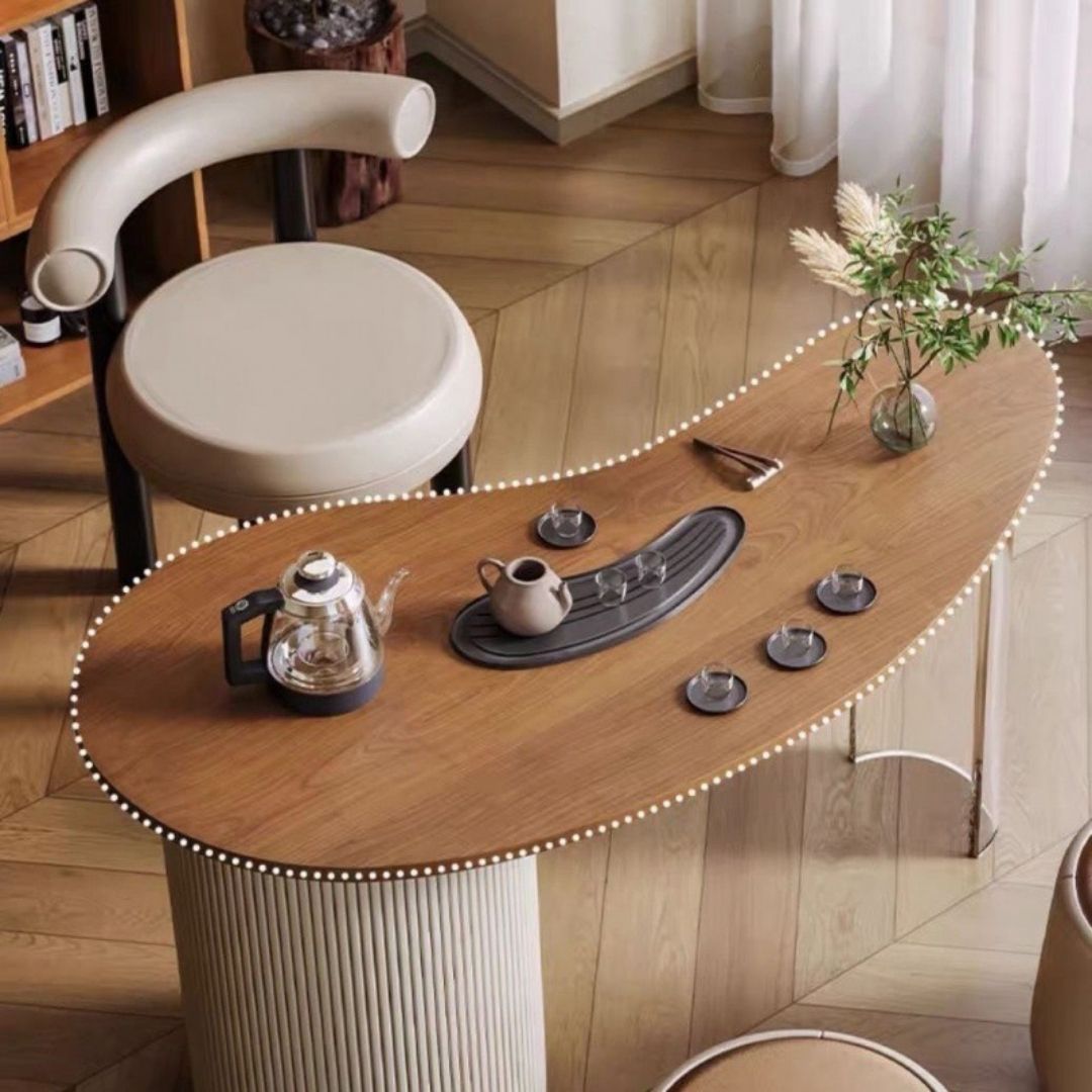 Bộ bàn 3 ghế nhiều công năng với Khay trà đá đen thiết kế nhúng