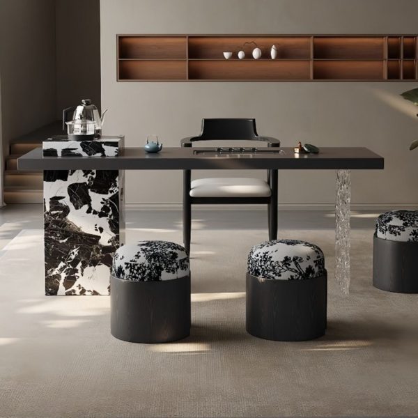 Bộ Bàn Ghế Cẩm Thạch Đa Công Năng, Bàn Trà Hiện Đại, Tối Giản Phong Cách Ý, Bộ Bàn Cao Cấp - Hình ảnh 8