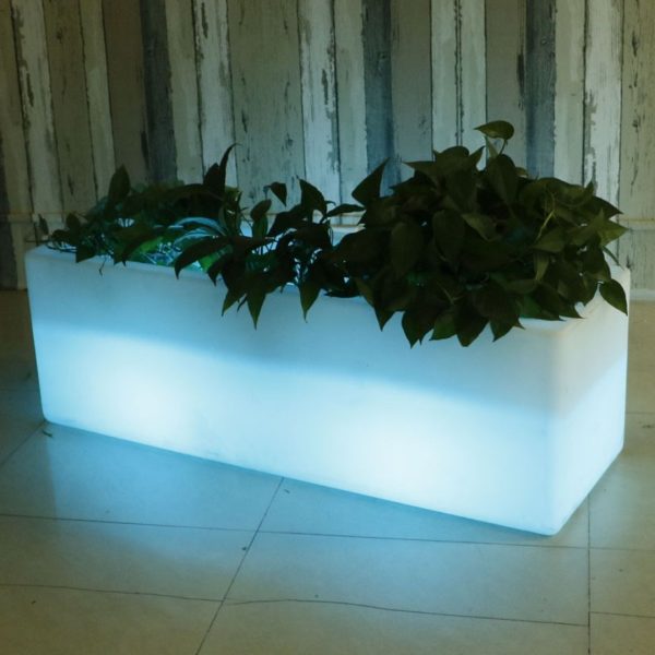 Chậu Đá Led Phát Sáng Điều Khiển Từ Xa Đầy Màu Sắc, Chậu Đá Hình Chữ Nhật Led Phát Sáng - Hình ảnh 5
