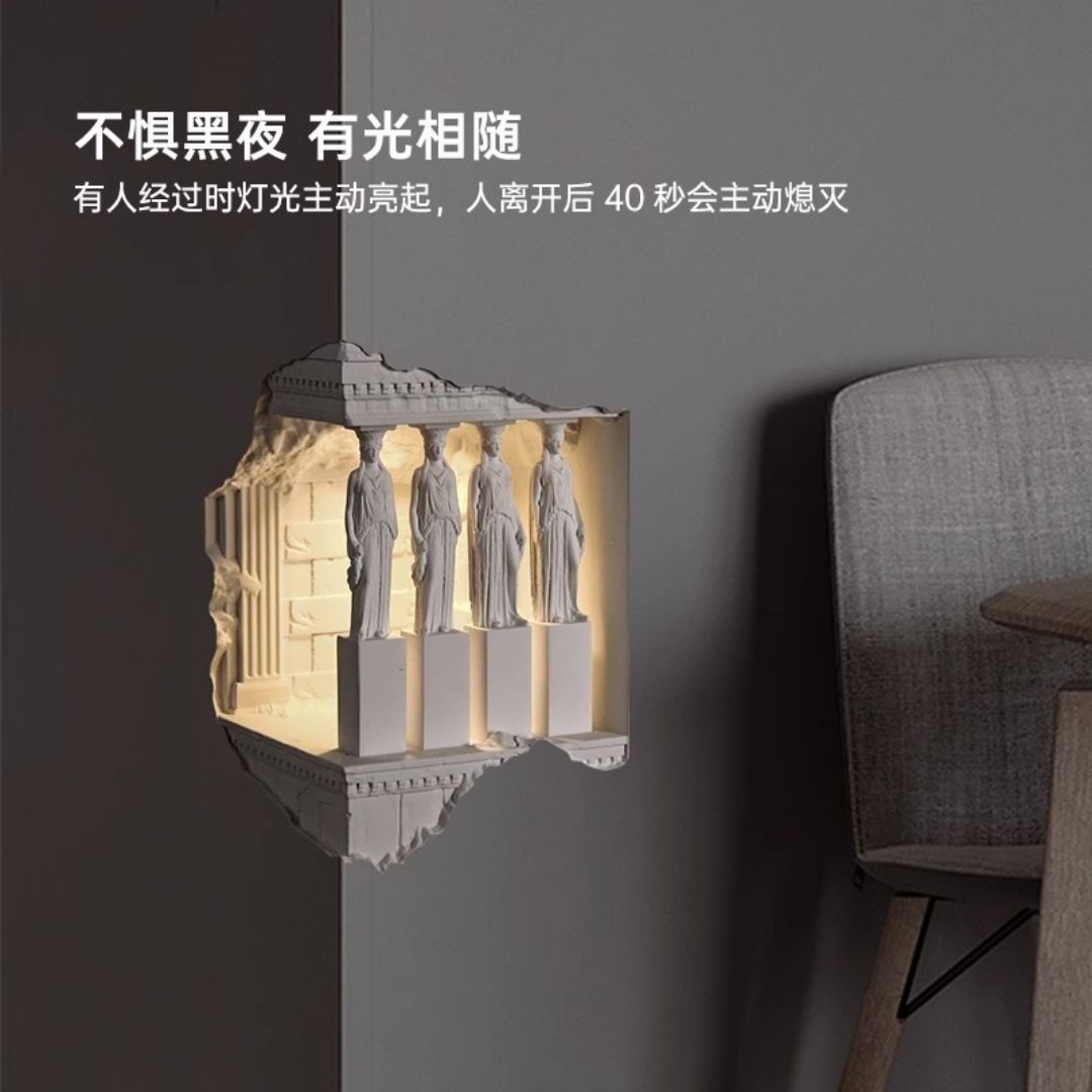 Đèn Ốp Tường Thạch Cao Cảm Ứng 120 độ, Đèn Nhúng Góc Tường Decor Hành Lang, Lối Đi - Ảnh 8