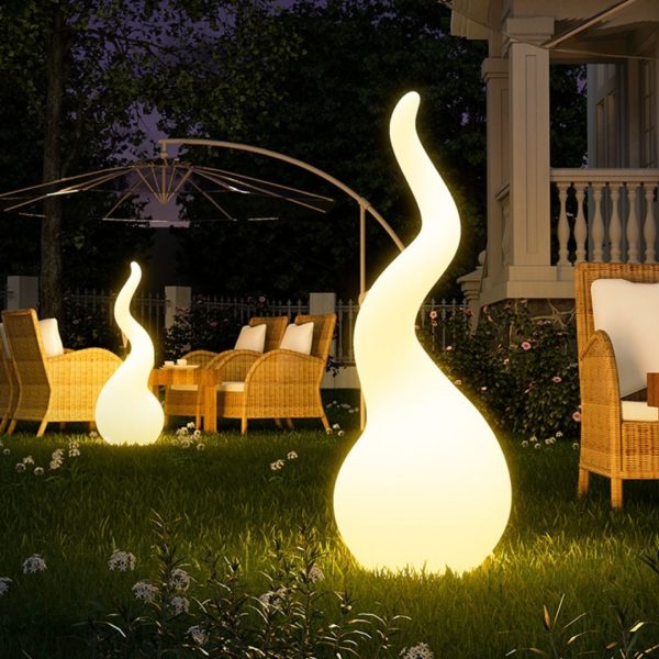 Đèn Sàn Năng Lượng Mặt Trời Hình Giọt Nước Decor Sân Vườn, Biệt Thự, Công Viên - Hình ảnh 8