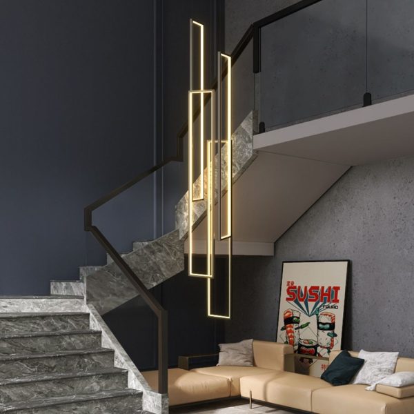 Đèn Trần Hình Chữ Nhật Bắc Âu Sang Trọng, Đèn Ốp Trần 3 Chế Độ Màu Sáng Decor Phòng Khách - Hình ảnh 8