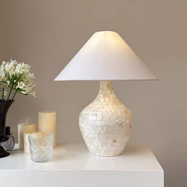 Đèn Bàn Trang Trí Kiểu Bắc Âu Chao Vải Phong Cách Đơn Giản, Đèn Bàn Ấm Áp, Lãng Mạn Decor Phòng Ngủ - Hình ảnh 7