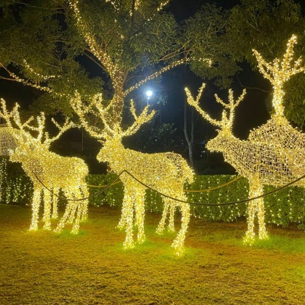 Đèn Led Hươu Phát Sáng Bằng Sắt Decor Trung Tâm Thương Mại, Trang Trí Sân Vườn, Giáng Sinh - Hình ảnh 7