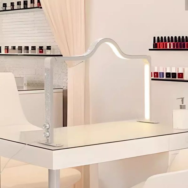 Đèn Để Bàn Làm Nail, Đèn Bàn Đẹp Làm Móng Tay, Đèn Nửa Vầng Trăng Vuông Cho Bàn Làm Móng - Hình ảnh 7