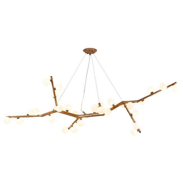 Đèn Thả Bàn Ăn Nhành Cây Wabi-Sabi Nghệ Thuật, Sang Trọng 3 Chế Độ Màu, Đèn Treo Thả Phòng Trà - Hình ảnh 7