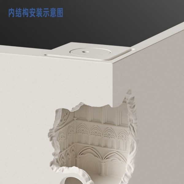 Đèn Trụ Cột Thạch Cao Sáng Tạo Mô Phỏng Nhà Thờ Phong Cách Cổ Điển 3 Chế Độ Sáng - Hình ảnh 7