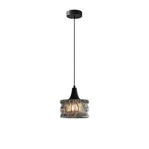 Đèn Thả Trần Thủy Tinh Đuôi Đồng Phong Cách Ý, Đèn Treo Điều Chỉnh Độ Dài Kiểu Bắc Âu - Hình ảnh 7