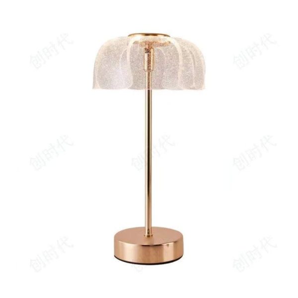 Đèn Bàn Nụ Hoa Acrylic Màu Vàng Hồng, Đèn Để Bàn 3 Chế Độ Màu Decor Phòng Khách/ Phòng Ngủ - Hình ảnh 7