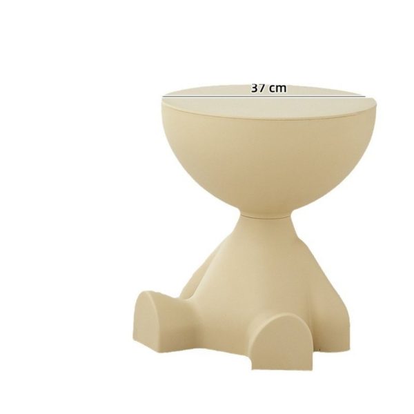 Bàn Trà Nhiều Màu Phong Cách Kem, Bàn Trà Hoạt Hình Chú Bé Ngồi, Bàn Dành Cho Căn Hộ - Hình ảnh 6