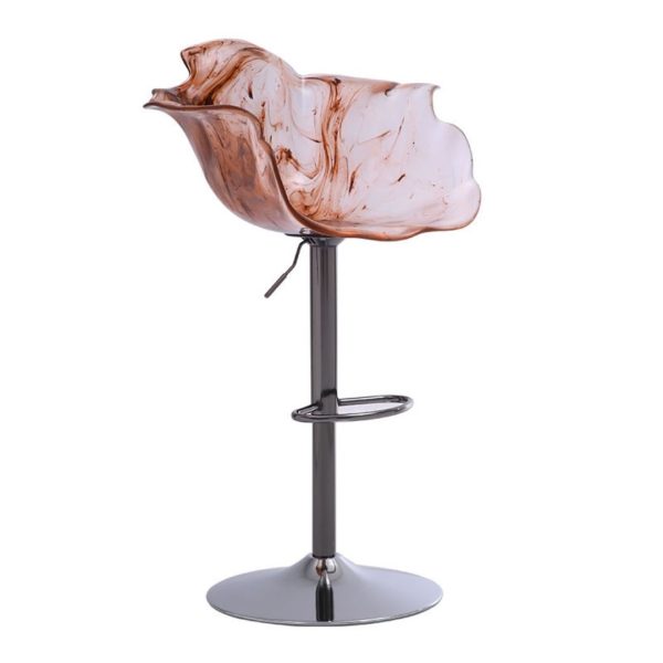 Ghế Cánh Hoa Hồng Acrylic, Ghế Bar Sáng Tạo Cao Cấp, Ghế Tựa Trang Điểm Nâng Lên Hạ Xuống - Hình ảnh 5