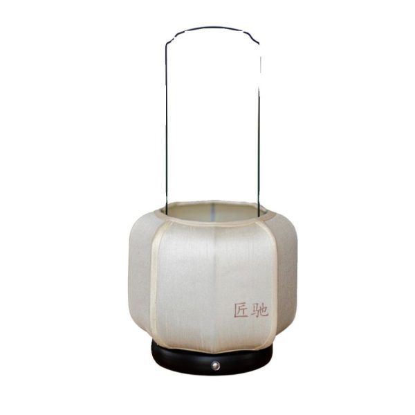Đèn Để Bàn Chao Vải Di Động Phong Cách Wabi-Sabi Công Tắc Cảm Ứng 3 Chế Độ Sáng Dùng Decor - Hình ảnh 5