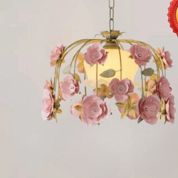 Đèn Thả Trần Hoa Hồng Kiểu Pháp, Đèn Thả Trần Trang Trí Hành Lang, Lối Đi, Phòng Ngủ - Hình ảnh 5