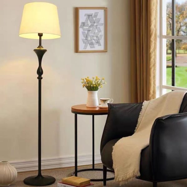 Đèn Đứng Kết Hợp Bàn Cafe Bắc Âu Nhiều Kiểu Dáng Chao Vải 3 Chế Độ Màu Dùng Decor - Hình ảnh 5