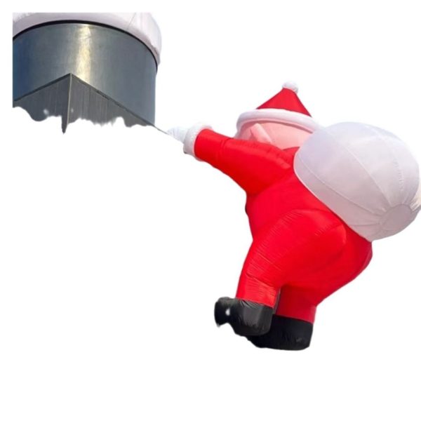 Rối Hơi Ông Già Noel Leo Tường Dùng Trang Trí Trung Tâm Thương Mại, Khách Sạn, Quán Cafe - Hình ảnh 6
