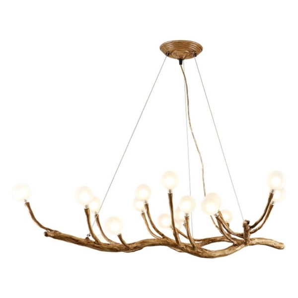 Đèn Chùm Thả Nhánh Cây Nghệ Thuật, Đèn Thả Bàn Ăn Dài Cao Cấp Phong Cách Wabi-Sabi - Hình ảnh 6