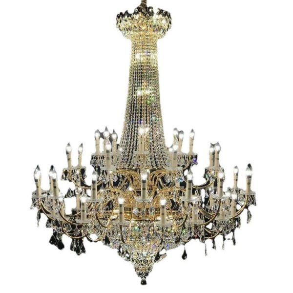 Đèn Chùm Pha Lê Nến Quý Tộc, Cao Cấp, Đèn Pha Lê K9 Đẳng Cấp Decor Nhà Hàng, Khách Sạn - Hình ảnh 6