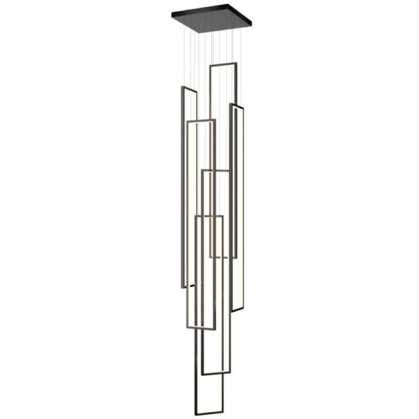 Đèn Trần Hình Chữ Nhật Bắc Âu Sang Trọng, Đèn Ốp Trần 3 Chế Độ Màu Sáng Decor Phòng Khách - Hình ảnh 6