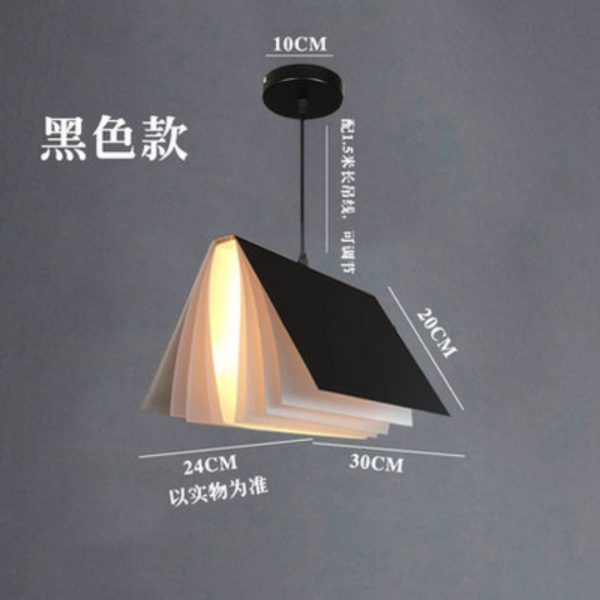Đèn Thả Trần Hình Quyển Vở Nhiều Màu Sắc, Đèn Chùm Thả Bắc Âu Decor Mọi Không Gian Sống - Hình ảnh 6
