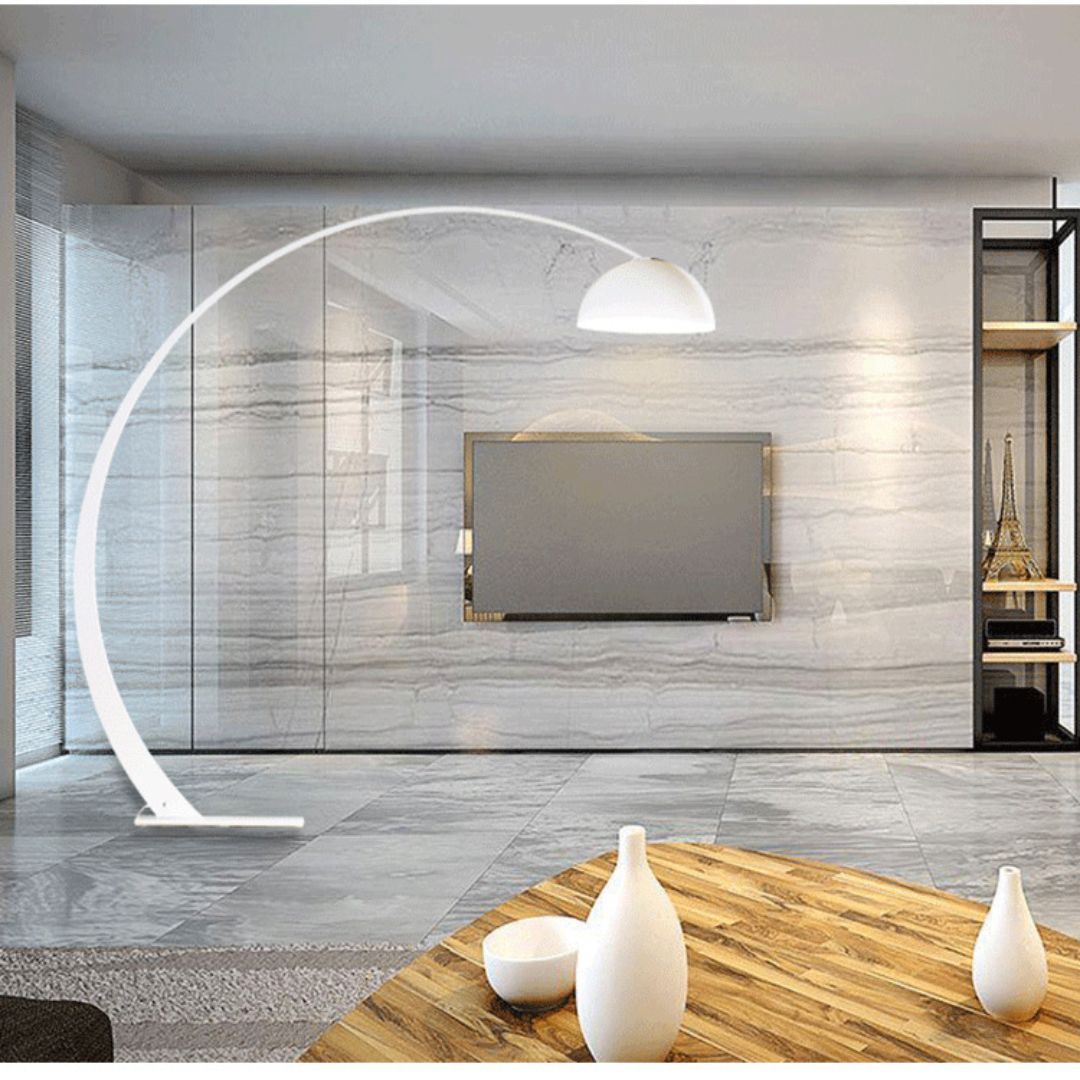 Đèn Sàn Cần Câu Thép Không Gỉ Phong Cách Bắc Âu Cao Cấp Kích Thước Lớn, Đèn Để Sàn 3 Chế Độ Sáng - Ảnh 5