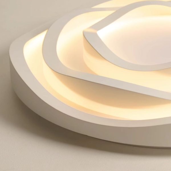 Đèn Ốp Trần Hình Tròn 3 Vòng Acrylic Quang Phổ Đầy Đủ, Đèn Trần Hiện Đại Phòng Khách - Hình ảnh 4