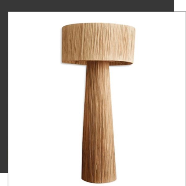 Đèn Sàn Tatami Phong Cách Wabi-Sabi, Đèn Để Sàn Mây Thủ Công, Đèn Góc Nghệ Thuật - Hình ảnh 3