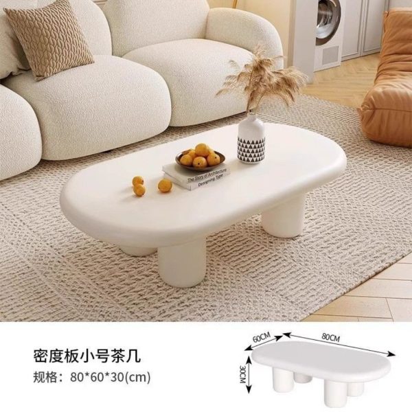 Bàn Trà Dài Tối Giản Hình Oval, Bàn Cafe Dài Phong Cách Hiện Đại, Tối Giản Thích Hợp Cho Phòng Khách - Hình ảnh 7