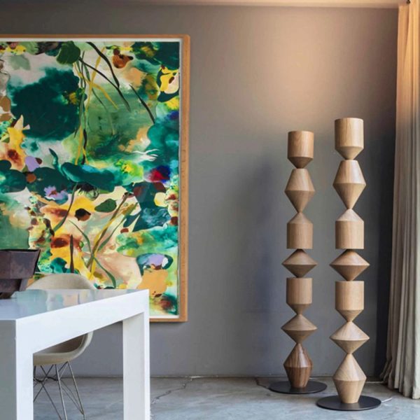 Đèn Sàn Đứng Hình Học Wabi-Sabi Phong Cách Nhật Bản Decor Phòng Khách, Phòng Ngủ - Ảnh 4