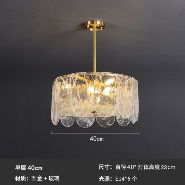 Đèn Thả Chùm Thủy Tinh Retro Pháp, Đèn Chùm Phòng Khách Cao Cấp, Sang Trọng - Ảnh 5