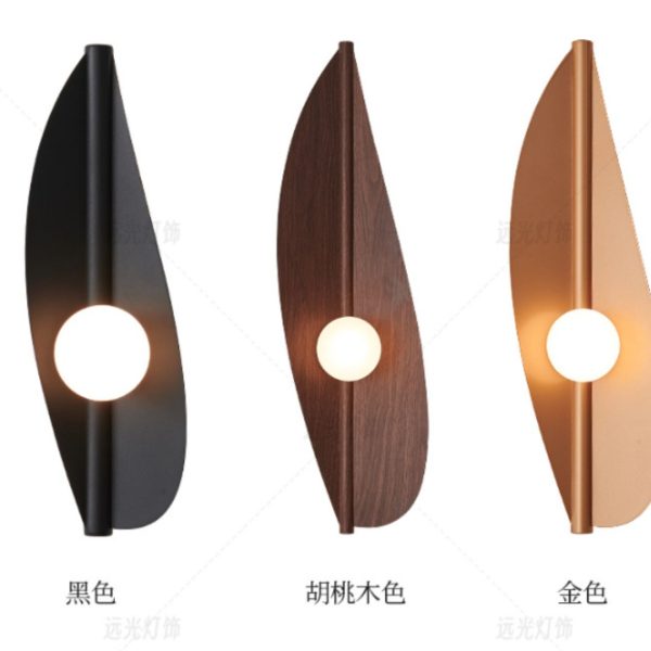 Đèn Tường Hình Chiếc Lá Sáng Tạo Bằng Nhôm Phong Cách Bắc Âu Decor Lối Đi, Hành Lang - Hình ảnh 5