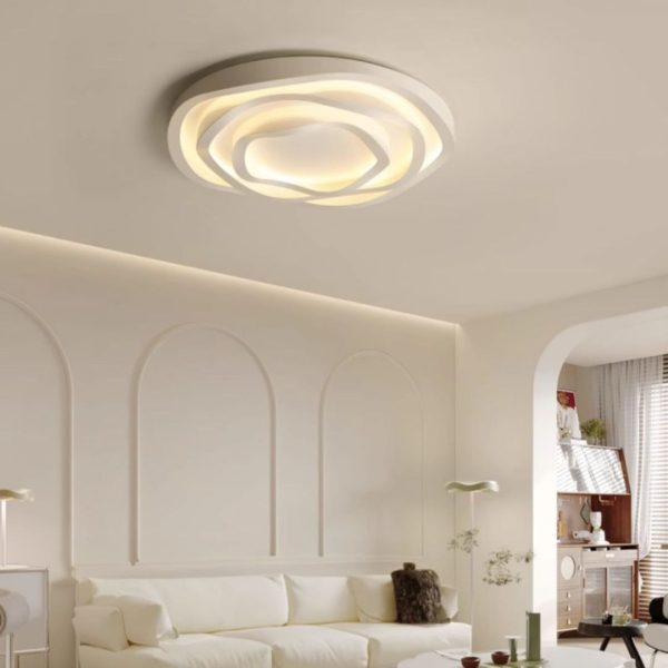 Đèn Ốp Trần Hình Tròn 3 Vòng Acrylic Quang Phổ Đầy Đủ, Đèn Trần Hiện Đại Phòng Khách - Hình ảnh 3