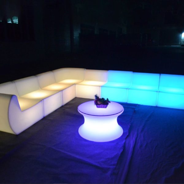 Bộ bàn ghế led phát sáng RGB được làm từ chát liệu cao cấp