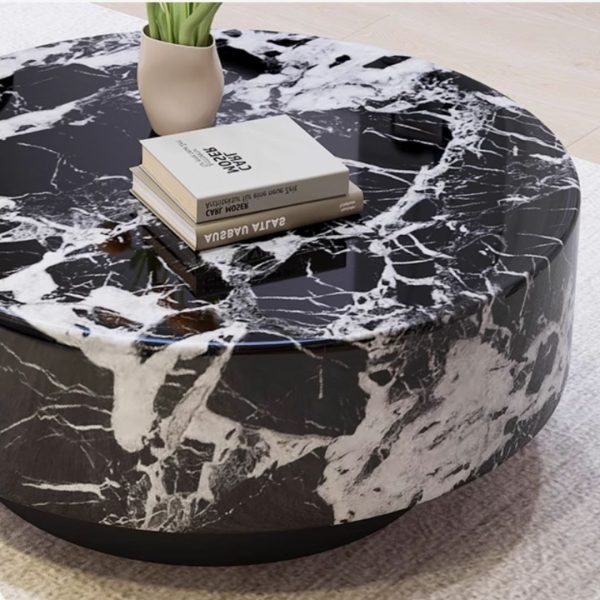 Bộ 2 bàn cà kiểu Ý với được làm từ chất liệu đá cẩm thạch nguyên khối
