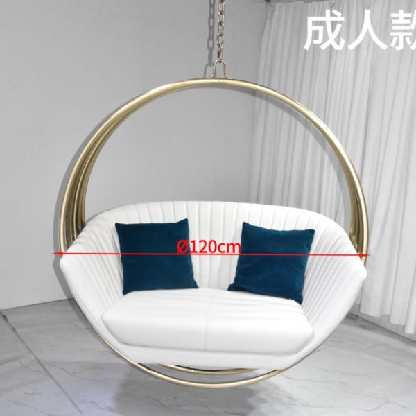 Võng Xích Đu Treo Nệm Nhung Nhiều Màu Dành Cho Phòng Khách, Ban Công - Hình ảnh 4