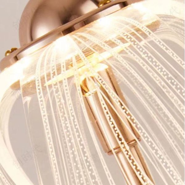 Đèn Bàn Nụ Hoa Acrylic Màu Vàng Hồng, Đèn Để Bàn 3 Chế Độ Màu Decor Phòng Khách/ Phòng Ngủ - Hình ảnh 4
